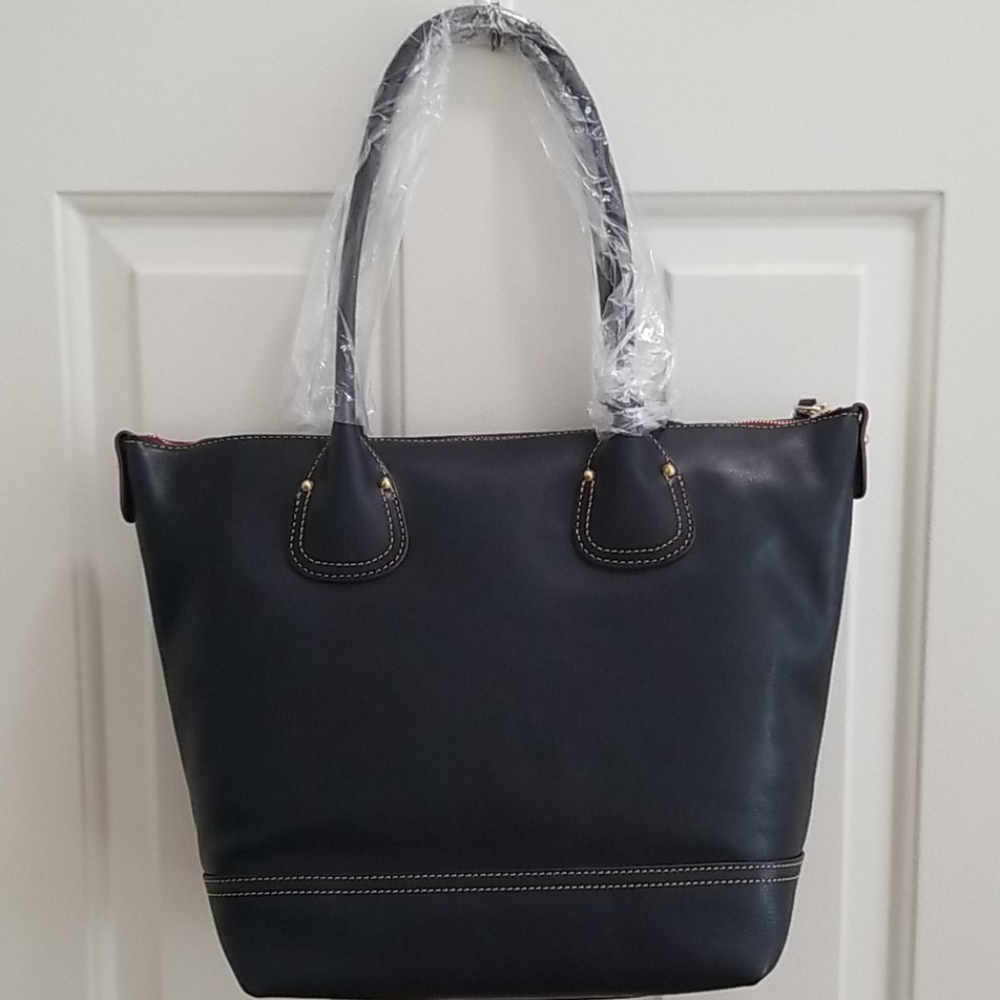Dooney & Bourke Navy blue Leather Tote - Picture 2 of 12